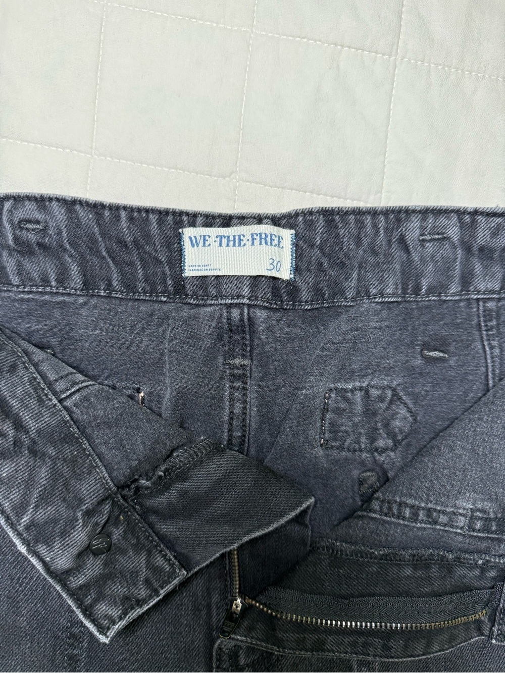 We The Free Black Washed Wide Leg Jean - Picture 5 of 6